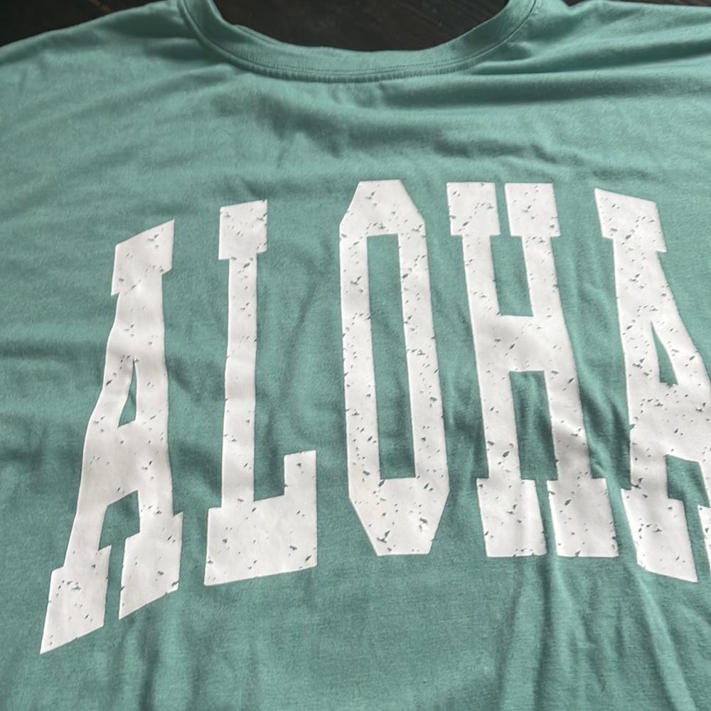 Sea foam Green Aloha Tee